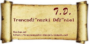 Trencsánszki Dániel névjegykártya