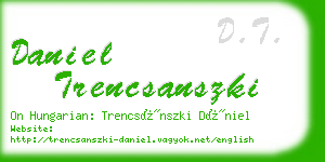 daniel trencsanszki business card